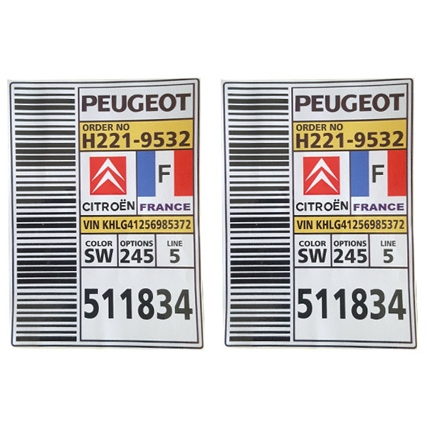 برچسب بدنه خودرو آراکس یدک مدل AY-2359 بسته 2 عددی