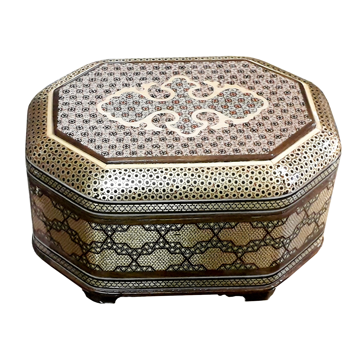 جعبه جواهرات خاتم کاری کد 01
