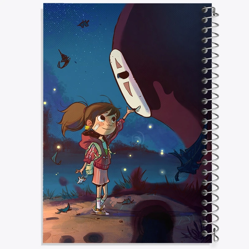دفتر مشق 50 برگ خندالو طرح انیمه شهر اشباح (Spirited Away) کد F838