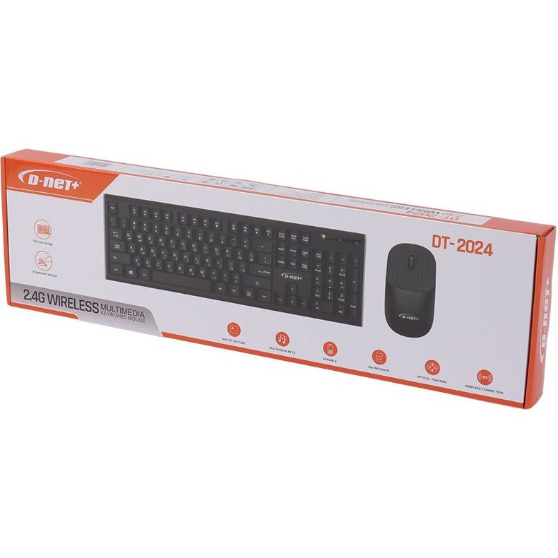 کیبورد و ماوس بی سیم دی-نت مدل DT-2024