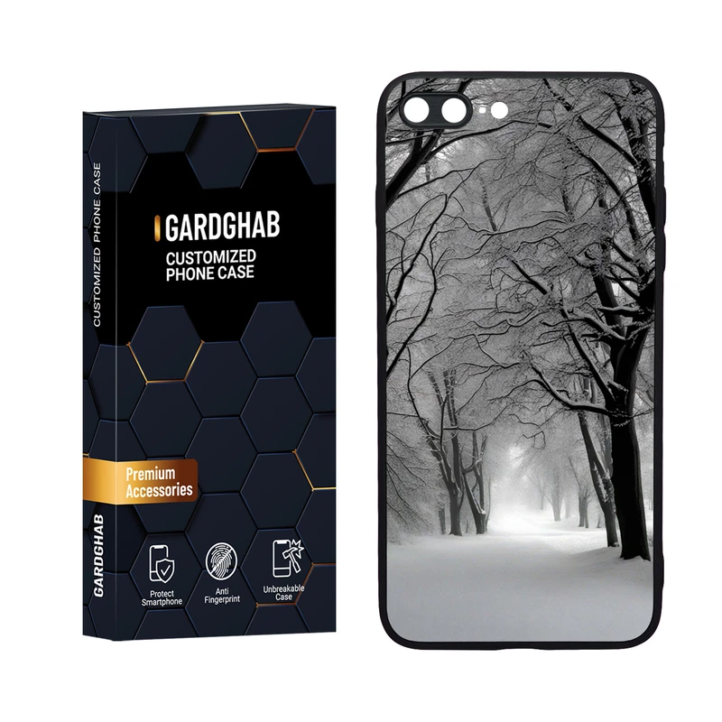 کاور گارد قاب مدل دورژله ای طبیعت مناسب برای گوشی موبایل اپل iPhone 7 Plus / 8 plus