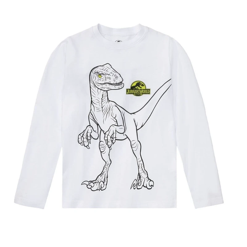 تی‌شرت آستین بلند پسرانه ژوراسیک ورلد مدل BY9701