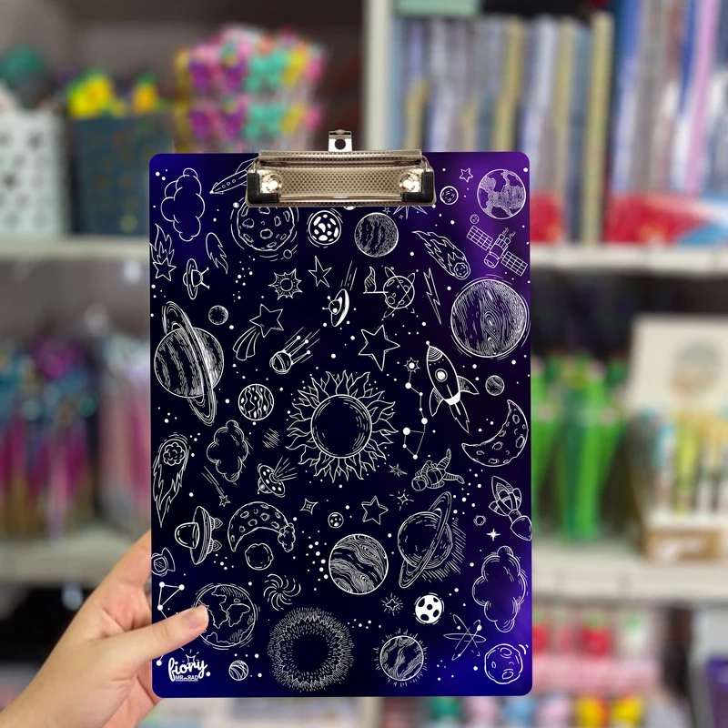 عکس شماره 2 : تخته شاسی مستر راد طرح کهکشانی مدل تحصیلی کد fiory 2374 سایز a4