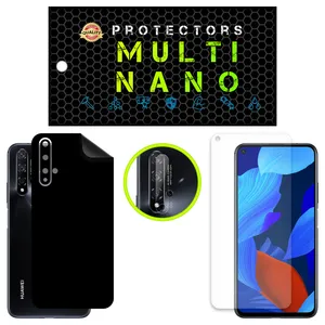 Multi Nano X-SFM Model Anti Reflex Screen Protector Suitable For Huawei Nova 5T Mobile Phone Along With The Rear Skin And Camera Lens Protector