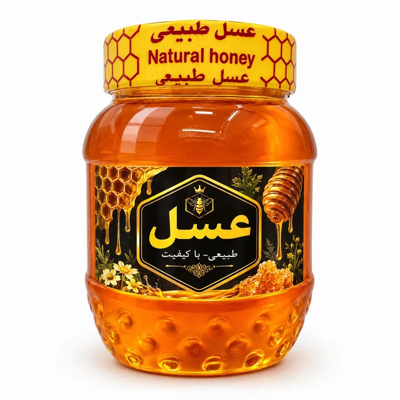 عسل طبیعی موم‌دار - 1000 گرم