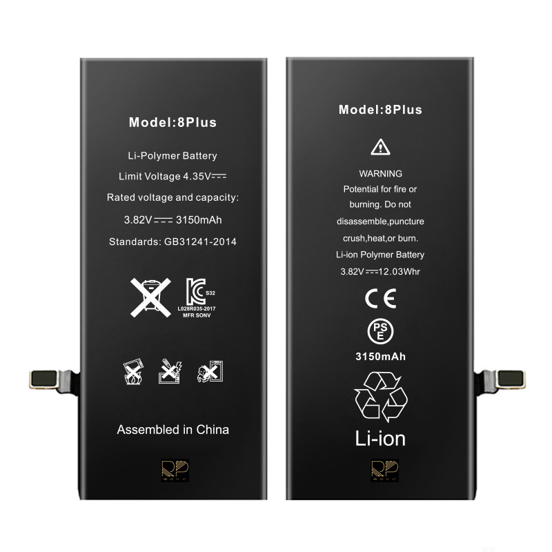 باتری موبایل مدل 8Plus ظرفیت 3150 میلی آمپر ساعت مناسب برای گوشی موبایل اپل iPhone 8Plus