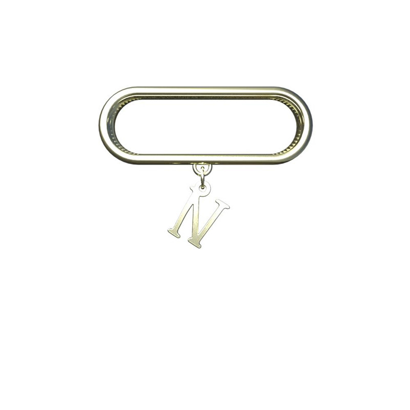 آویز ساعت طلا 18 عیار زنانه مدوپد مدل حرف N کد SL1-1678