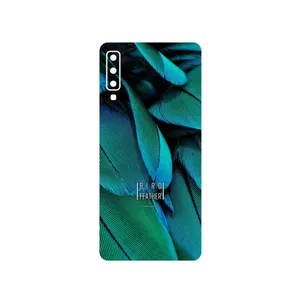 MAHOOT Green Feather Cover Sticker for Samsung Galaxy A7 2018