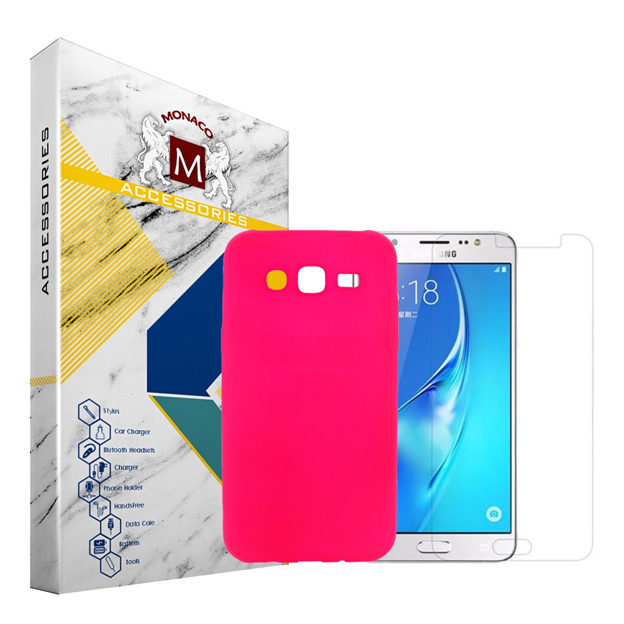 کاور موناکو مدل Sn073 مناسب برای گوشی موبایل سامسونگ Galaxy J5 2015 به همراه محافظ صفحه نمایش