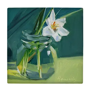 کاشی کارنیلا طرح گل نرگس مدل لوحی کد klh1958