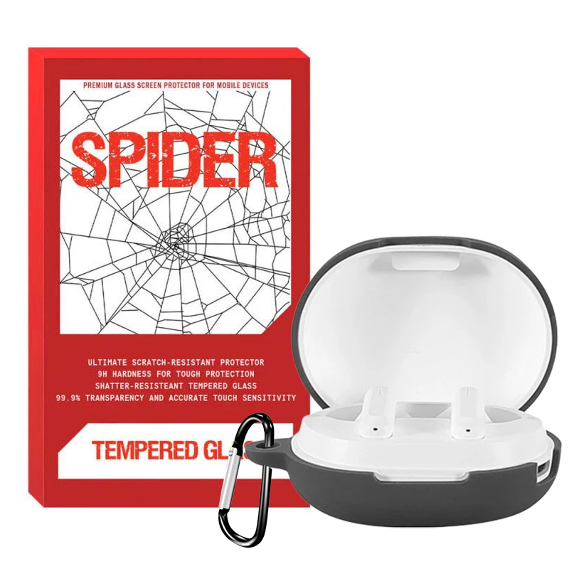 کاور اسپایدر مدل سیلیکونی مناسب برای کیس هدفون بی سیم هایلو GT7 Neo