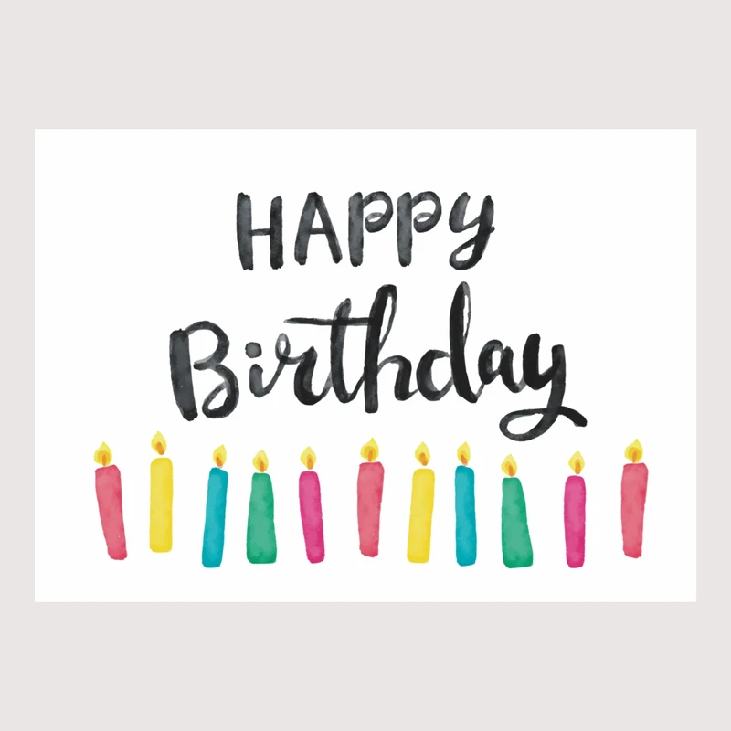 کارت پستال مدل happy birthday کد 16
