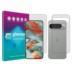  Glass pro Resistant model transparent screen protector suitable for Google Pixel 9 Pro XL mobile phone Along with the phone back protector 
