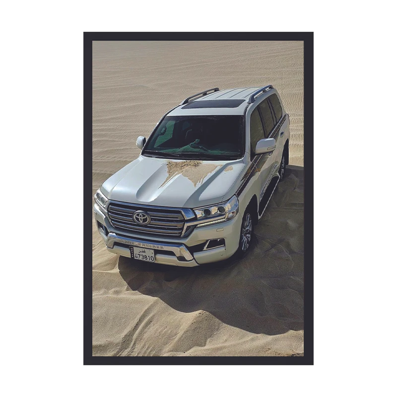 تابلو طرح لندکروز کد 02 فریم مشکی