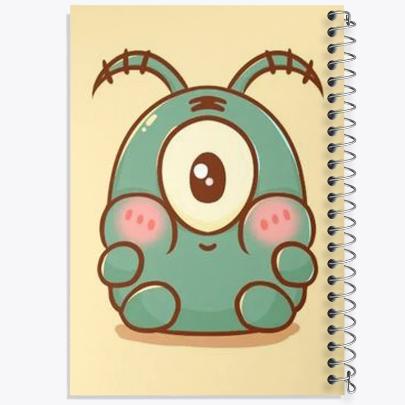 دفتر مشق 100 برگ خندالو طرح پلانکتون‌ باب اسفنجی کد N1838