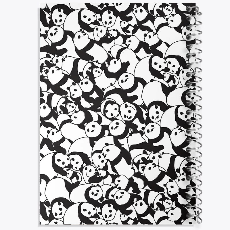 دفتر لیست خرید 50 برگ خندالو طرح پترن پاندا کد N3188