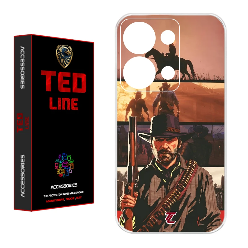 کاور تدلاین طرح رد دد ریدمپشن کد 1201 مناسب برای گوشی موبایل شیائومی Redmi Note 13 Pro 4G / Poco M6 Pro