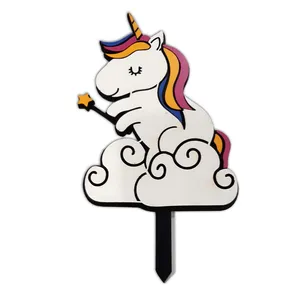 استیکر چوبی کودک مدل اسب تک شاخ