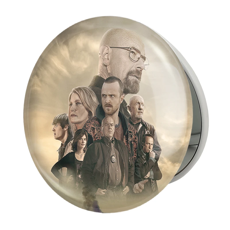 آینه جیبی خندالو طرح سریال بریکینگ بد Breaking Bad مدل تاشو کد 3167 