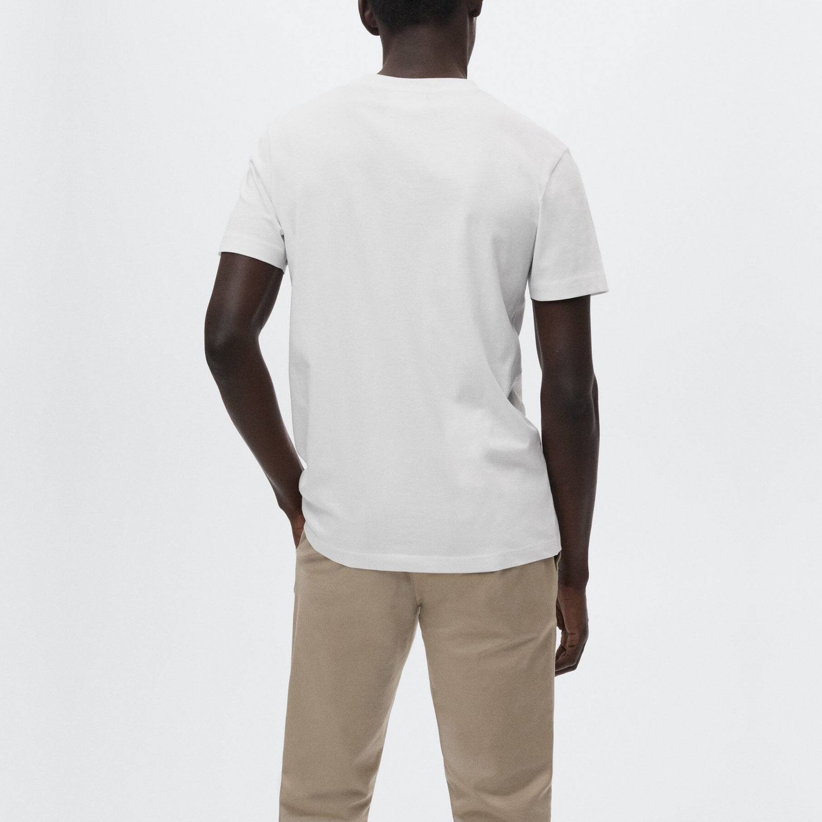 تی شرت آستین کوتاه مردانه مانگو مدل WT031CHER -  - 4