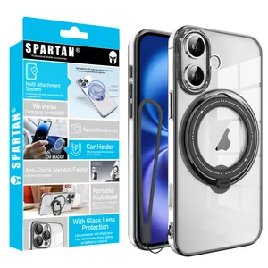 Spartan Ring Stand Strap Cover For Apple iPhone 16