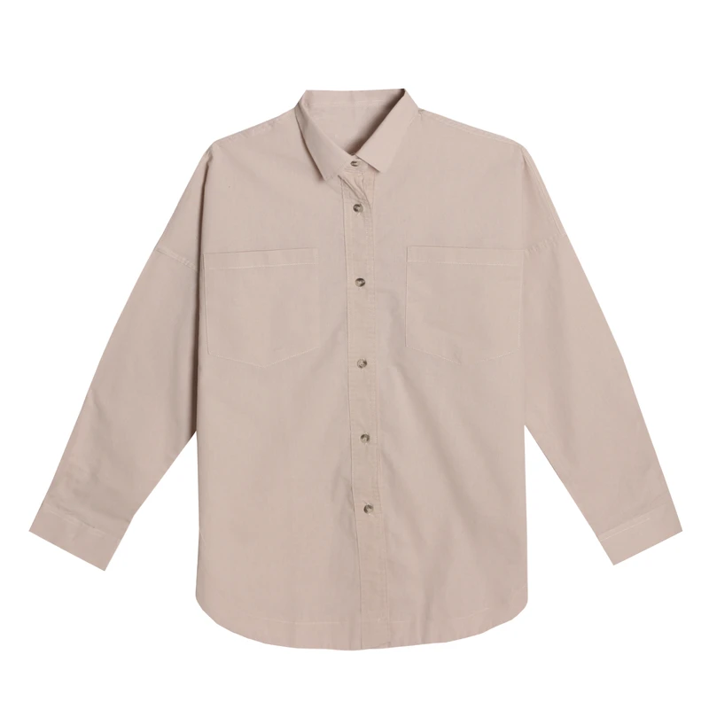 شومیز آستین بلند یقه برگردان زنانه مدل ffl2