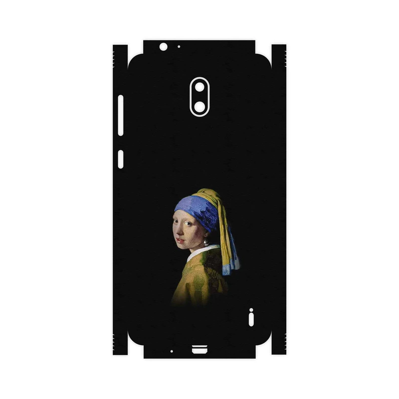 برچسب پوششی ماهوت مدل Girl with a Pearl Earring of Vermeer-FullSkin مناسب برای گوشی موبایل نوکیا 2