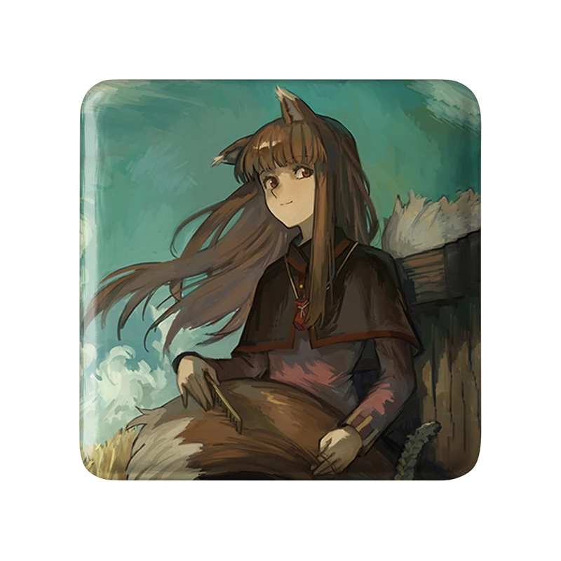 پیکسل خندالو طرح هولو انیمه ادویه و گرگ مدل مربعی کد 36102