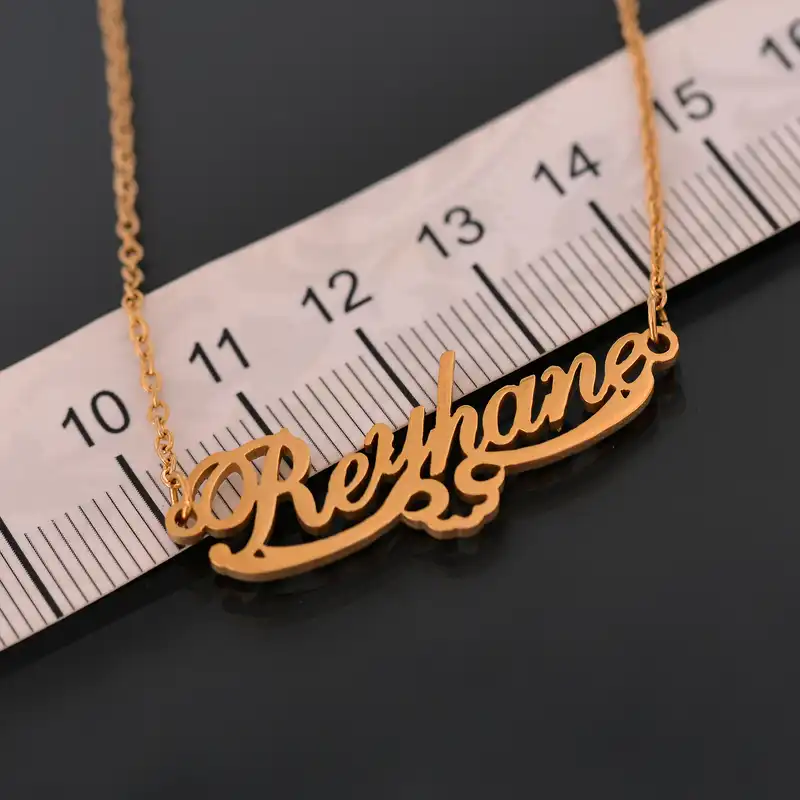 گردنبند زنانه طرح اسم ریحانه کد GA1163