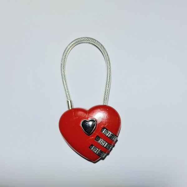 قفل آویز مدل قلب سیمی