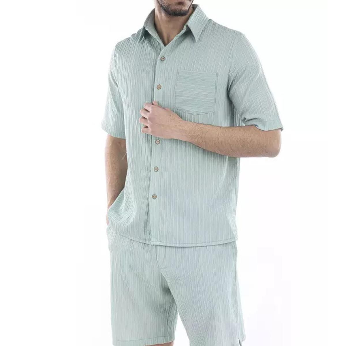 ست پیراهن و شلوارک مردانه مادر مدل کالچو -  - 11