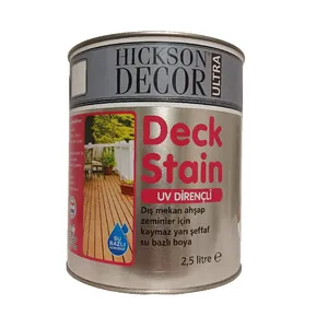 رنگ چوب و ترموود قهوه ای تیره هیکسون دکور مدل D.Stain TK حجم 2.5 لیتر