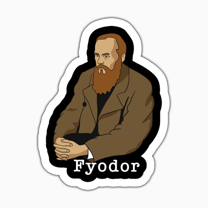استیکر لپ تاپ و موبایل بووم طرح Fyodor کد CP28