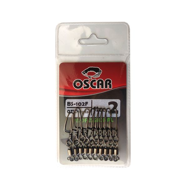 هرزگرد ماهیگیری اسکار مدل BS-102F سایز 2 بسته 10 عددی