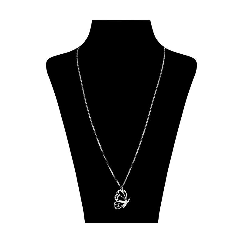 گردنبند نقره زنانه طرح پروانه کد DG003 گردنبند نقره زنانه طرح پروانه کد DG003