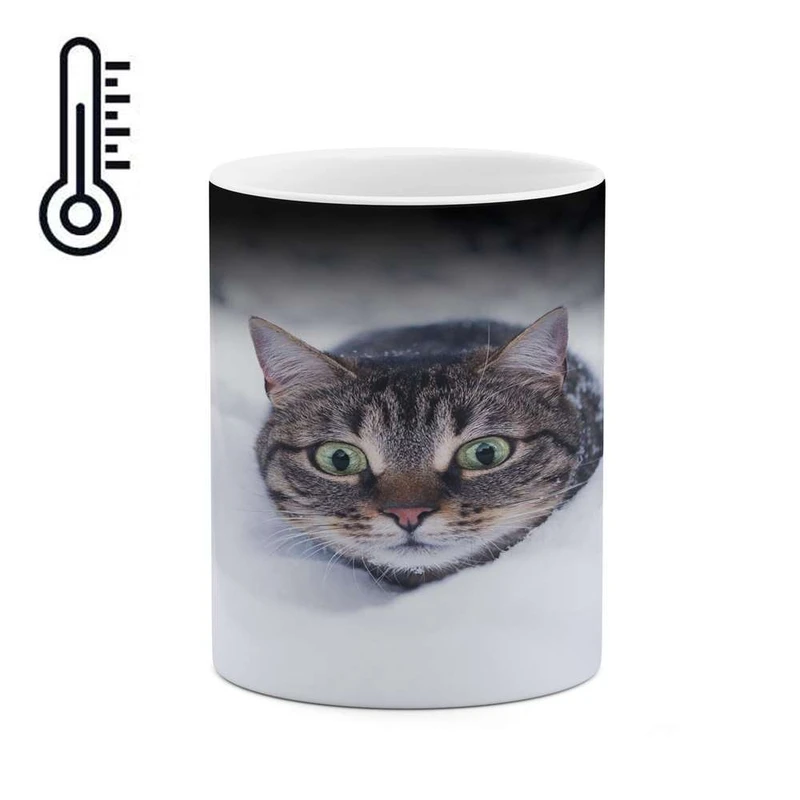 ماگ حرارتی کاکتی مدل گربه کد mgh16303