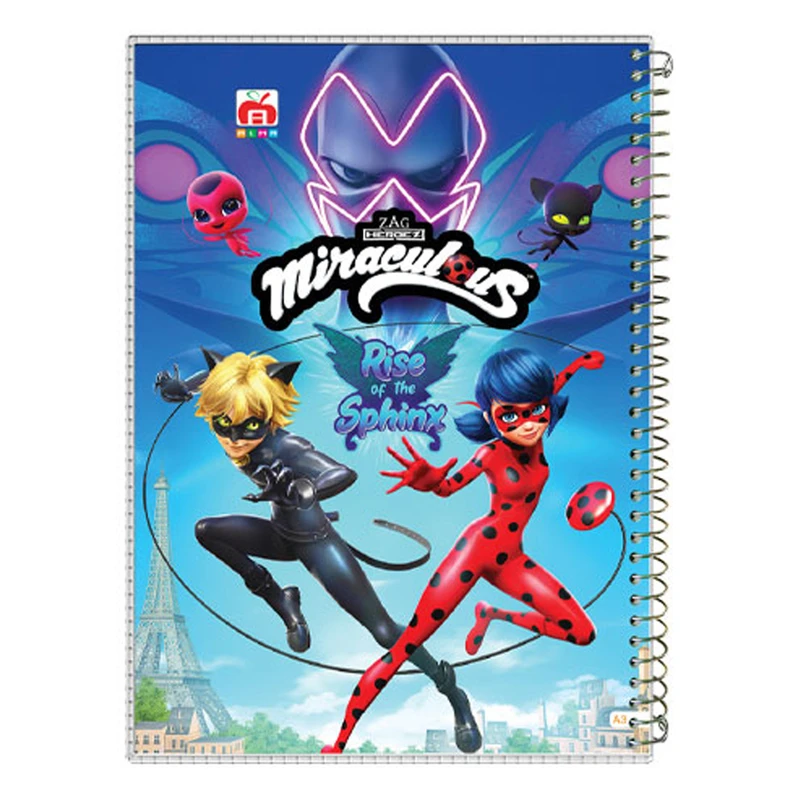 دفتر مشق 40 برگ آلما طرح کارتونی مدل طلقی کد 7417