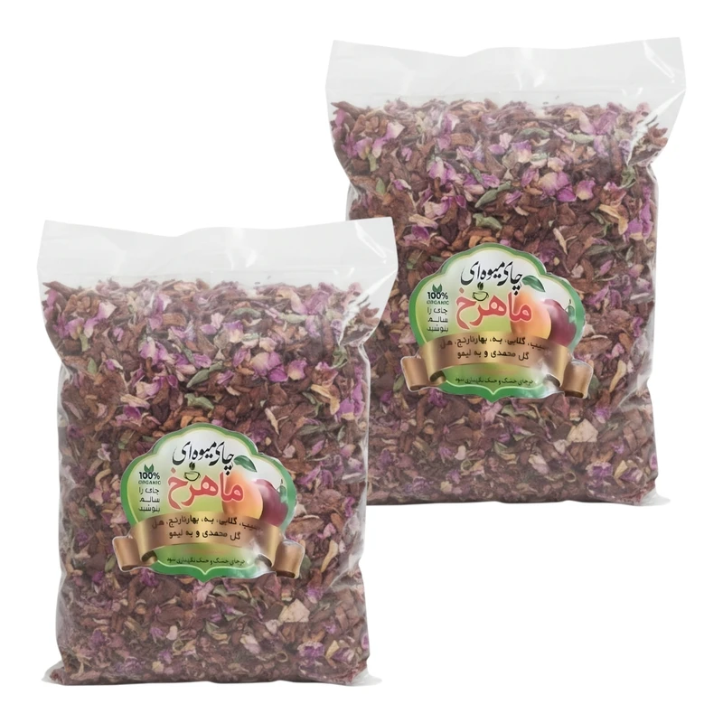 چای میوه‌ای ماهرخ - 1 کیلوگرم بسته دو عددی 