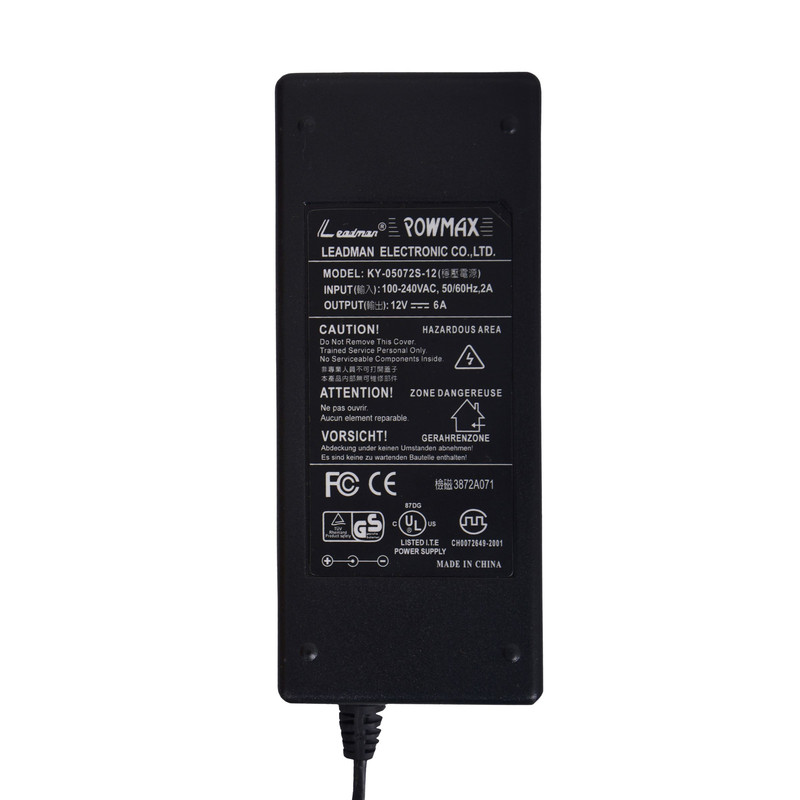 آداپتور 12 ولت 6 آمپر پومکس مدل KY-05 آداپتور 12 ولت 6 آمپر پومکس مدل KY-05