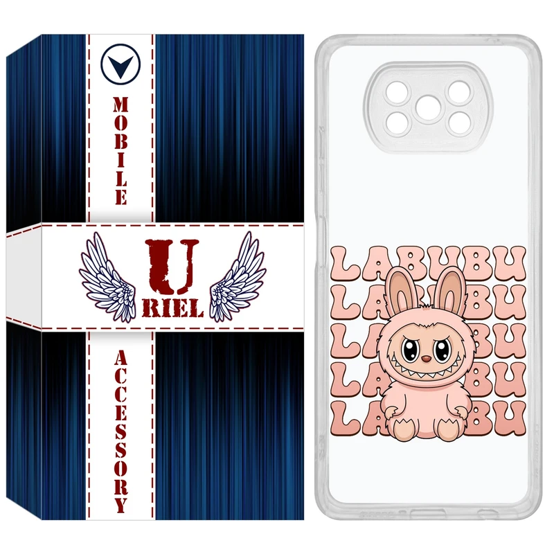 کاور یوریل مدل Clear کد 133 طرح لبوبو مناسب برای گوشی موبایل شیائومی Poco X3 / X3 Pro / X3 NFC