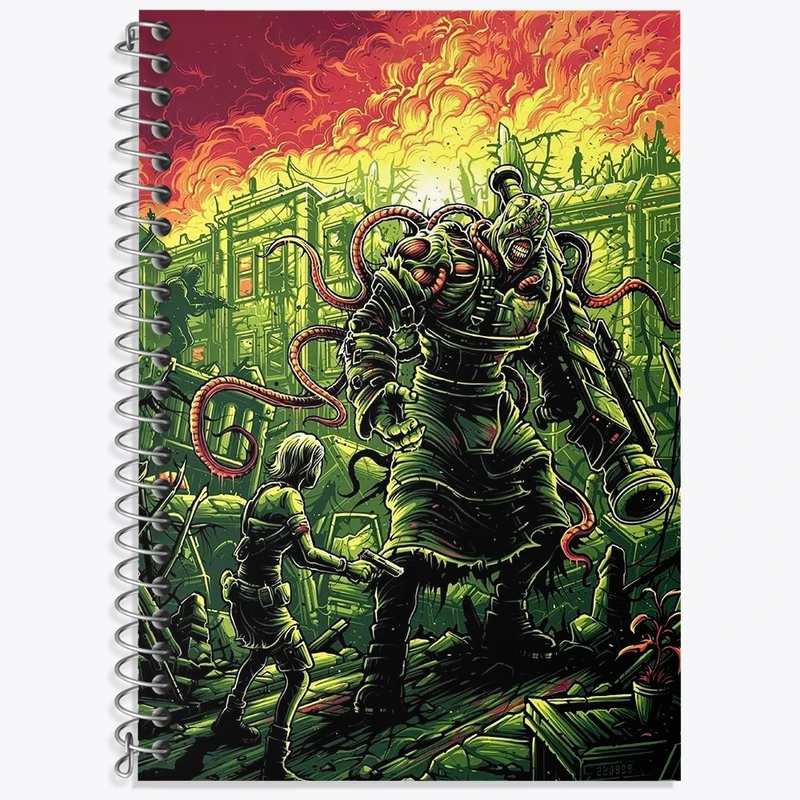 دفتر لغت 50 برگ خندالو طرح بازی رزیدنت اویل (Resident Evil) کد 31676