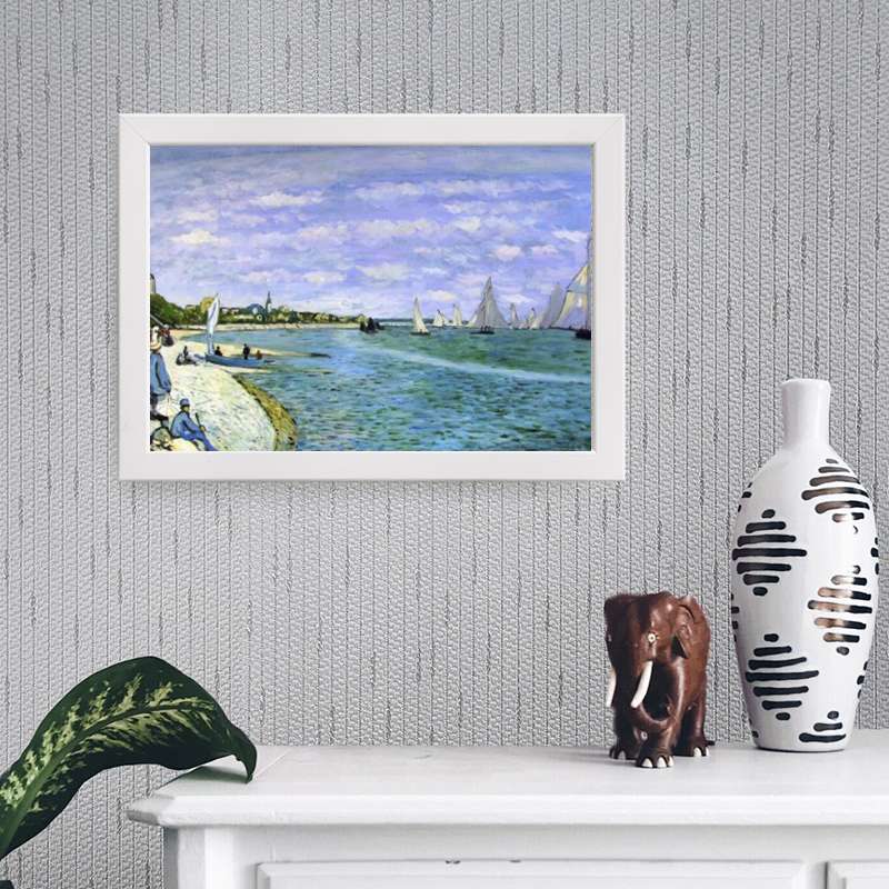 تابلو یاسین دکوراتیو مدل آبرنگ ساحل گردشگری کد ysw544