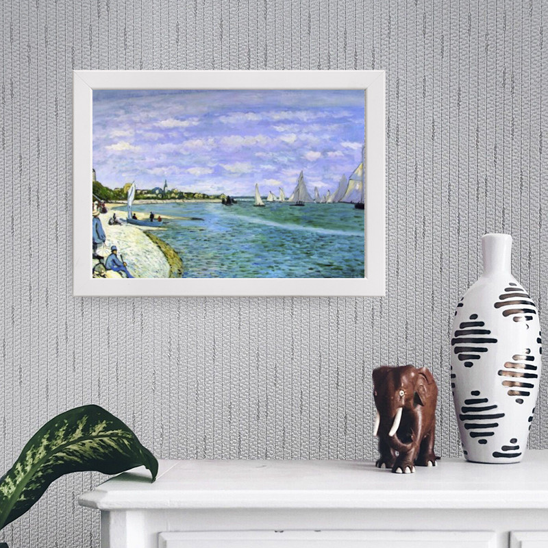 تابلو یاسین دکوراتیو مدل آبرنگ ساحل گردشگری کد ysw544