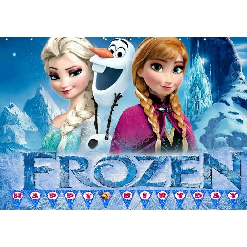 بنر تولد طرح فروزن السا و آنا کد 60-03