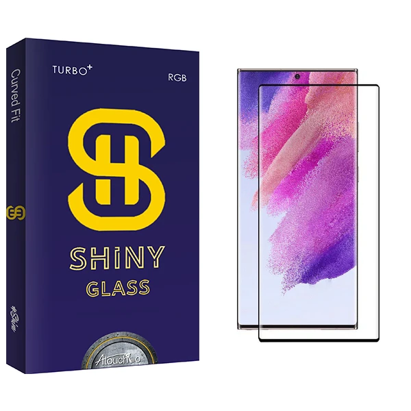 محافظ صفحه نمایش شیشه ای آتوچبو مدل Shiny FLGL مناسب برای گوشی موبایل سامسونگ Galaxy S22 Ultra