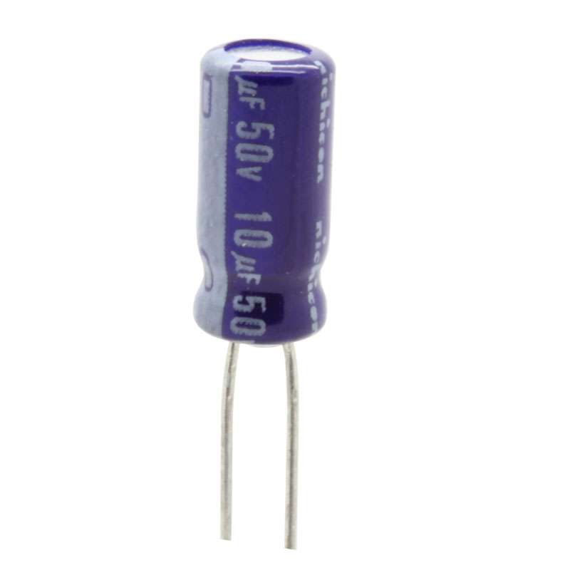 خازن الکترولیت 10 میکروفاراد کد 50V بسته 4 عددی خازن الکترولیت 10 میکروفاراد کد 50V بسته 4 عددی