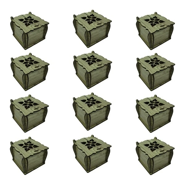 جعبه انگشتر پارلا گوهر کد 7534 بسته 12 عددی