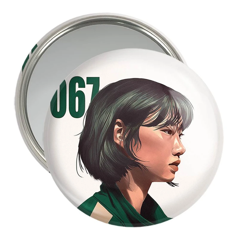 آینه جیبی خندالو مدل کانگ سه بیوک بازی مرکب Squid Game  کد 10816