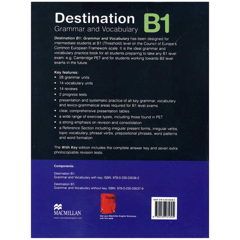کتاب Destination B1 اثر Malcolm Mann and Steve Taylore Knowles انتشارات Macmillan