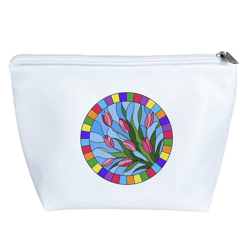 کیف لوازم آرایش دخترانه خندالو مدل گل لاله کد 5451